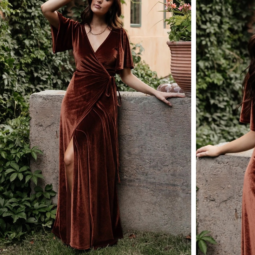 Baltic Born Velvet Wrap Dress